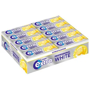 extra PROFESSIONAL WHITE CITRUS Kaugummis 30x 10 Dragees, 30 St.