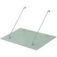 Glasvordach Olymp Milchglas 150 x 120 cm – Eleganz für Ihr Zuhause - Verleihen Sie Ihrem Haus mit unserem modernen Glasvordach einen neuen Glanz. Das stabile Design mit hochwertigem Edelstahl und Verbundsicherheitsglas sorgt für Langlebigkeit und ansprechende Optik. Ideal für verschiedene Wandtypen.