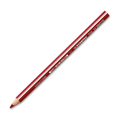 STABILO Trio Dick 203-315 Kirschrot Dreikant-Buntstift - Schreibutensilien mit ergonomischem Dreikantdesign für komfortables Schreiben und Zeichnen, ideal für Kinder und kreative Köpfe.