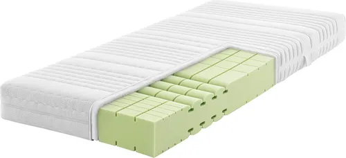 Kaltschaummatratze Komfort-SAN 90 x 190 cm | Ravensberger Matratzen - Matratze mit 7 Körperzonen und 3D-Würfelschnitt für optimale Anpassung und ergonomische Unterstützung, ideal für erholsamen Schlaf.