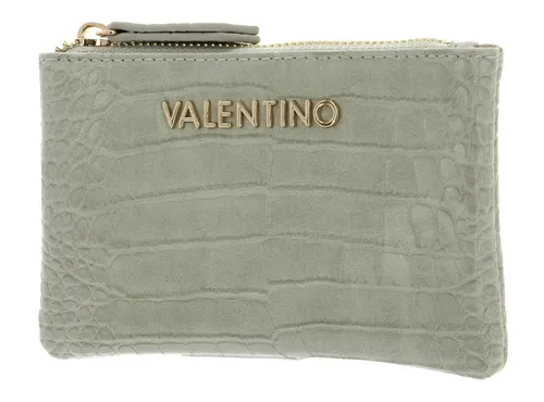 VALENTINO BAGS Schlüsseltasche Fire Re, Ghiaccio - Schlüsseltasche aus hochwertigem Polyurethan in eleganter Krokolederoptik, ideal für den modernen Alltag mit 3 Kartenfächern und praktischem Zipperverschluss.