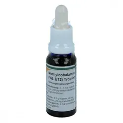 Methylcobalamin Vitamin B12 Tropfen 20 ml - Methylcobalamin Vitamin B12 Tropfen in praktischer 20 ml Flasche, ideal zur Unterstützung der täglichen Ernährung. Hochwertige Qualität von Reinhildis-Apotheke, diskret und sicher erhältlich.