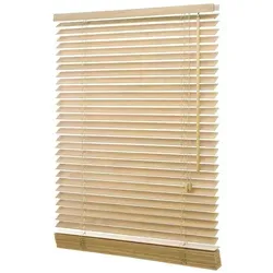 ventanara Holzjalousie 35mm - 90x130 cm - Jalousien aus Echtholz in natürlicher Optik, ideal für stilvolle Fensterdekoration mit perfektem Lichtschutz.