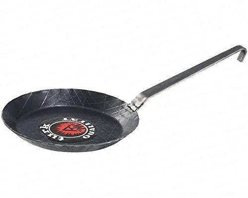 turk Bratpfanne Ø 16 cm - Schmiedeeiserne Qualität - Pfanne aus hochwertigem Schmiedeeisen mit geschmiedetem Hakenstiel, ideal für gleichmäßiges Braten und perfekte Wärmeverteilung.