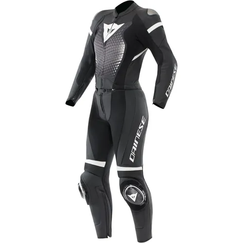 Dainese Fulminea 2PC Damen Zweiteiler Lederkombi Gr. 40 - Lady Schwarz Weiß