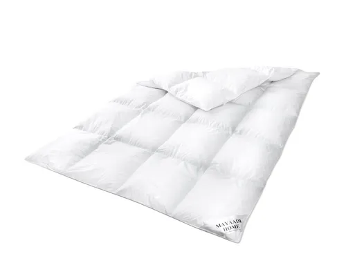 Mayaadi Home Baumwollbettdecke HS24 Decke 135x200 cm 1600 Gramm Daunendecke Bettdecke 70% Daunen 30%, Füllung: 70% Daunen, 30% Federn, Bezug: Baumwolle
