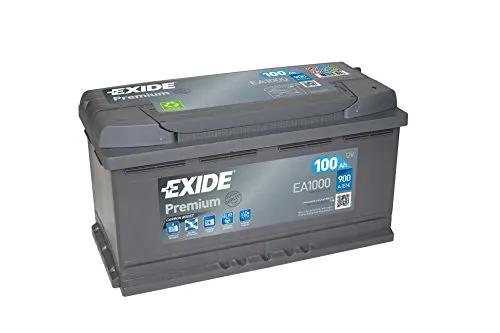 Exide EA1000 Premium Superior Power Autobatterie - 12V 100Ah 900A, leistungsstark und zuverlässig für anspruchsvolle Fahrzeuge