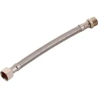 Flex-Verbindungsschlauch 14,9 mm (G 3/8) x 16,7 mm (R 3/8) x 200 mm - Zuverlässiger Flex-Verbindungsschlauch für die Trinkwasserinstallation. Knickfest und flexibel, aus robustem Edelstahl mit pflegeleichter Oberfläche. Ideal für den direkten Anschluss an Armaturen.