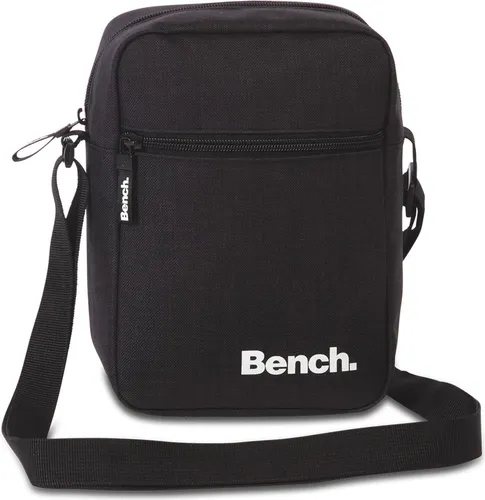 Bench Umhängetasche Cross Body Bag 17 x 23 x 8 cm - Schwarz - Messenger-Bags mit modernem Design, ideal für Damen und Herren. Bietet Platz für Geldbörse, Smartphone und Schlüssel, mit praktischen Fächern für Ordnung.