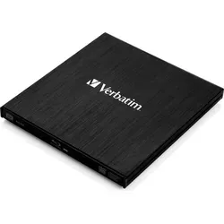 Verbatim Externer Slimline Blu-ray Writer - Ultrakompakter Blu-ray DVD Brenner mit USB 3.0, ideal für Notebooks und Archivierung bis 100 GB