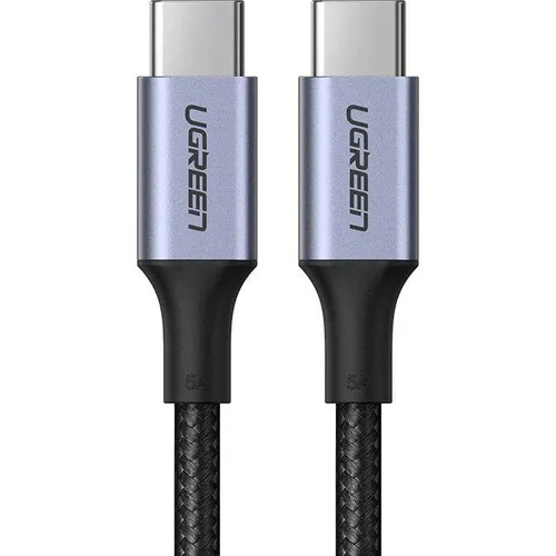 Kabel Ugreen USB-C zu USB-C 100W QC PD FCP 5A 2m Schwarz Schnellladenkabel