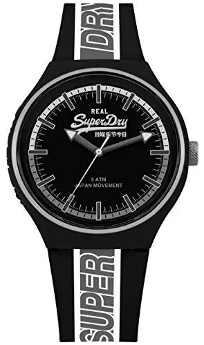 Superdry Urban XL Retro Sport Quarzuhr - Sportliche Armbanduhr mit 5 bar Wasserdichtigkeit und bequemem Silikonarmband – ideal für Alltag und Sport.