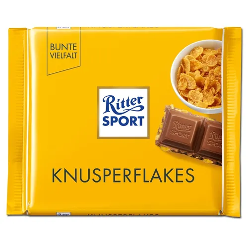  Ritter Sport Knusperflakes, Schokolade, 100g Tafel 15,90€/1kg