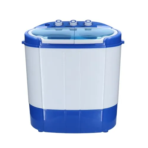 Mestic Mini Waschmaschine MW-120 - Tragbare 2-in-1 Camping Waschmaschine - Camping-Hygiene Zubehör mit 3,5 kg Kapazität, ideal für Reisen und Outdoor-Aktivitäten. Kompakt und leicht, perfekt für Wohnwagen und Strandurlaube.