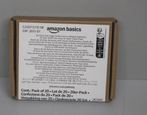 Amazon Basics AA-Alkaline Batterien 48er-Pack - Leistungsstarke AA-Alkaline Batterien mit 1,5 V für Geräte mit geringem Stromverbrauch. Ideal für den täglichen Einsatz, mit langer Haltbarkeit bis 07/2034.