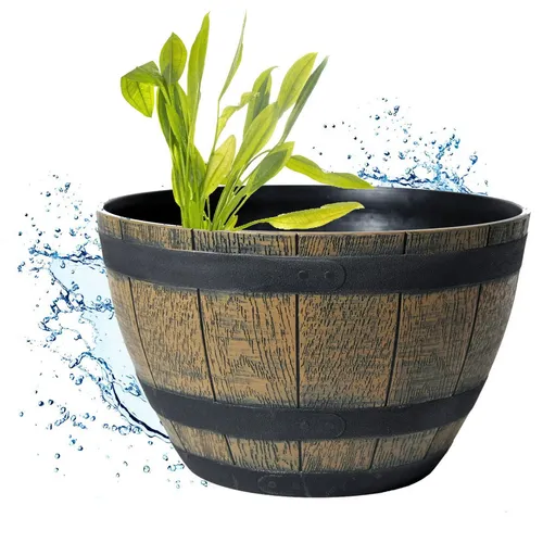 Miniteich Wanne Schale Pflanzschale groß - 40cm wasserdicht und stabil - Pflanzenschalen aus robustem Kunststoff, ideal für Miniteiche oder als Pflanzkübel. Wasserdicht, langlebig und perfekt für Garten, Terrasse oder Balkon mit 40 Liter Fassungsvermögen.