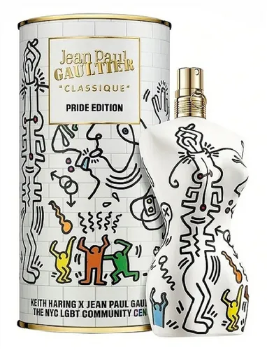 Jean Paul Gaultier CLASSIQUE Pride Edition 100 ml EdT - Damen Eau de Toilette in limitierter Pride Edition, feiert Vielfalt und Individualität mit einem einzigartigen Duft von Keith Haring.