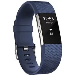 Fitbit Charge 2 Small blau - Smartwatch mit OLED-Display, ideal zur Verfolgung von Fitnessaktivitäten und Schlaf, bietet umfassende Gesundheitsdaten und Bluetooth-Konnektivität.