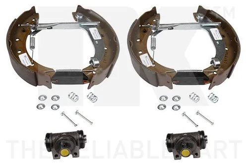 NK Bremsensatz für Trommelbremse HA 449957201 für RENAULT Clio Thalia Twingo - Bremsbacken für Trommelbremsen, vormontiert und ideal für sicheren Bremsbetrieb, passend für RENAULT-Modelle.