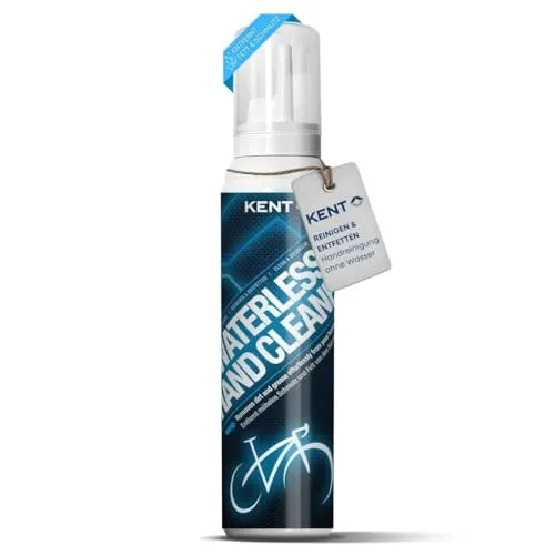KENT BIKE Waterless Hand Cleaner – Handreiniger ohne Wasser – Cremiger Reinigungsschaum – Hautfreundlich & lösungsmittelfrei – Hohe Ergiebigkeit – Ideal für Werkstatt & unterwegs