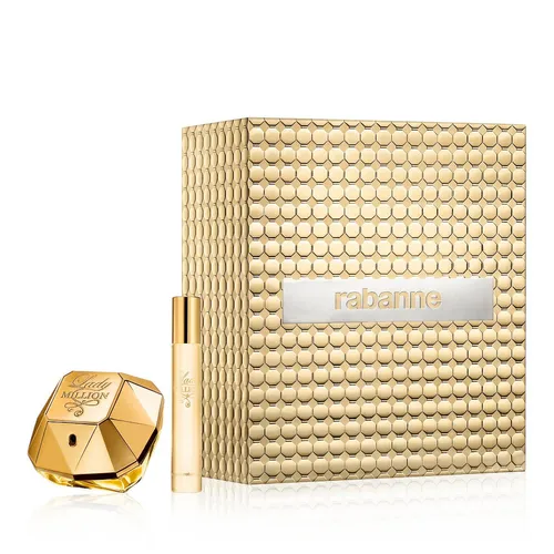Paco Rabanne - Lady Million Travel-Set 80ml + 20ml EDP - Elegantes Paco Rabanne Lady Million Travel-Set mit 80ml Eau de Parfum und praktischem 20ml Travel-Spray für unterwegs. Ideal für die stilvolle Frau.