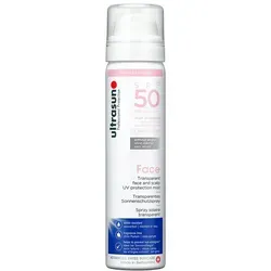 ULTRASUN Face & Scalp UV Protect.Mist Spray SPF 50 – 75 ml - Schutzspray für Gesicht und Kopfhaut mit SPF 50, ideal für die tägliche Anwendung. Zieht schnell ein und bietet zuverlässigen UV-Schutz.