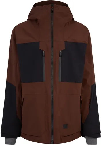 Ziener Herren Skijacke REYK dark brown - XL - Hochfunktioneller Freeride Parka für Wintersport und Freizeit, mit atmungsaktiver ZIENER AQUASHIELD® Membran für optimalen Wetterschutz und umweltfreundlicher PFC-freier Imprägnierung.