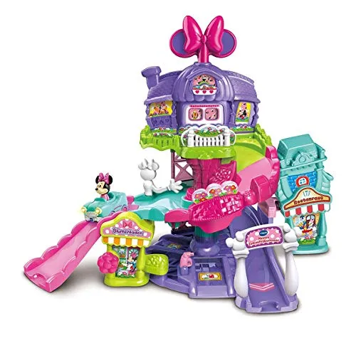 Vtech® Spiel-Gebäude Tut Tut Baby Flitzer: Minnies Einkaufsabenteuer - Spielfahrzeug-Gebäude für Kinder ab 12 Monaten, fördert die motorischen Fähigkeiten und das kreative Spiel mit interaktiven Funktionen.
