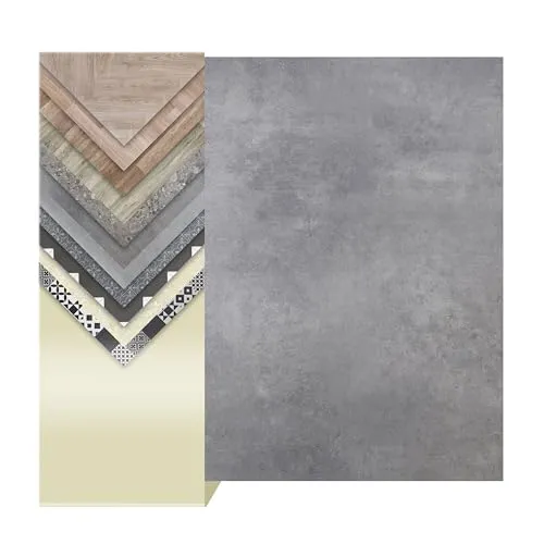 Primaflor PVC Boden Turvo | Musterstück | Stein Kanada | 2,00 m / 4,00 m Breite | PVC Bodenbelag Meterware | Beton-Optik | CV Boden | Vinylboden für Wohnräume, Büro, Feuchträume & Messe