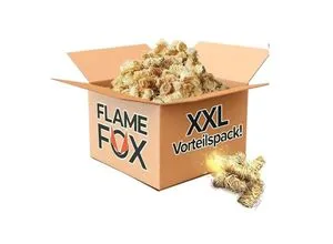 Flame Fox Anzündwolle XXL 10kg - Öko-Holzwolle & Wachs für Kamin und Grill - Feueranzünder aus 100% natürlichen Rohstoffen, leicht zu entfachen und mit langer Brenndauer. Ideal für Kamin, Grill und Feuerschale – für ein sauberes und angenehmes Feuererlebnis!