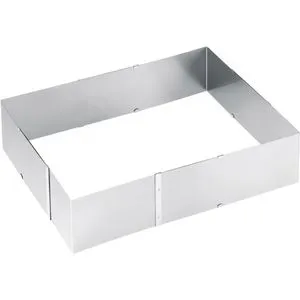 GEFU Backrahmen UNO, Edelstahl 18/10, 1 tlg, hoher Backrahmen - Hochwertiger eckiger Backrahmen aus Edelstahl für perfekte Backergebnisse. Ideal für Kuchen, Aufläufe und Brownies. Robuste Konstruktion garantiert gleichmäßige Hitzeverteilung und einfache Handhabung.