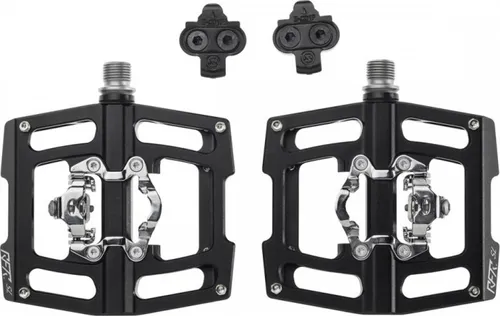 RFR Flat & Klick SL Pedale - Fahrradpedale mit Highend-Qualität: CNC-gefräst, einseitig Flat mit breiter Oberfläche und Anti-Rutsch-Pins, ideal für Mountainbike-Enthusiasten.