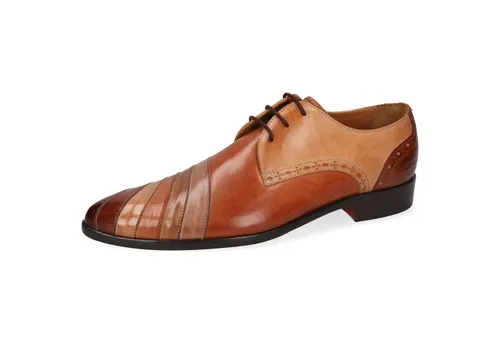 Melvin & Hamilton Toni 54 Leder-Derby Schuhe für Herren Flache Absätze, Echtes Leder, Vegetabile Gerbung