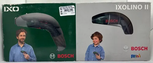 Bosch Akkuschrauber IXO V + IXOLINO Familienset - Kompaktes Akkuschrauber-Set mit Lithium-Ionen-Technologie, ideal für Bastelprojekte und die ganze Familie. Inklusive Spielzeug-Schrauber für kreativen Spaß!