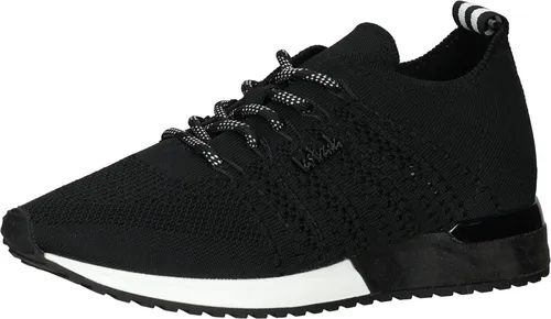 La Strada Damen Sneaker Textil Schwarz - Stylischer Low Sneaker aus luftigem Textil mit rutschhemmender Laufsohle und herausnehmbarer Innensohle für individuellen Komfort. Ideal für lässige Freizeitlooks!