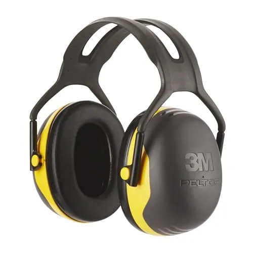 3M Peltor X2 Kapselgehörschutz – idealer Gehörschutz vor hohen Geräuschpegeln im Bereich von 94-105 dB (SNR: 31 dB), zum Beispiel beim Arbeiten mit Schleifmaschinen, 1-er-Pack, Schwarz/Gelb