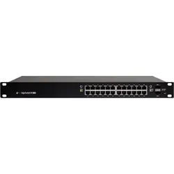 EdgeSwitch 24 (250W) - L3 verwalteter Switch mit 24 PoE+ Ports und 2 Gigabit SFP, ideal für leistungsstarke Netzwerkinfrastrukturen
