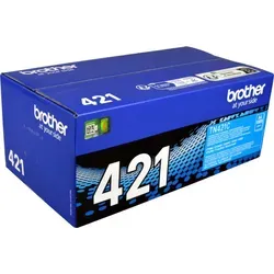 Brother TN-421C Toner cyan - Original Tonerpatrone für Brother Drucker, hohe Druckleistung von bis zu 1800 Seiten und brillante Farbdrucke für professionelle Ergebnisse.