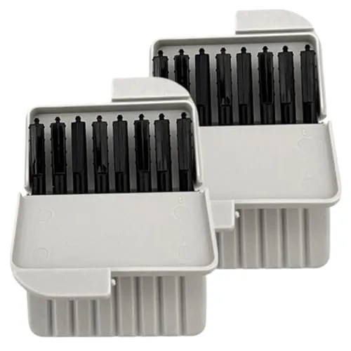 DIREKT CeruStop Cerumenfilter - Filter Für Hörgeräte - 1,3 mm Durchmesser - Für Viele Phonak, Widex & Signia Geräte - 16 Stück - 2er Pack - Grau