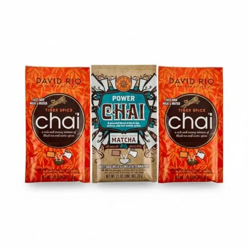 thokika David Rio Probierset, 2 x Tiger Spice und 1 x Power Chai, 76 g