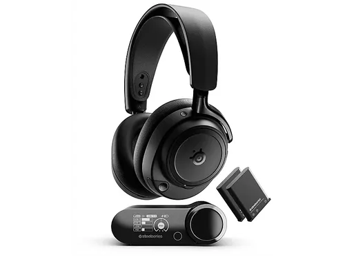 STEELSERIES Arctis Nova Elite - Hi-Res Gaming-Headset mit Bluetooth - Gaming-Headset mit 96 kHz/24 Bit Audio, branchenführender aktiver Geräuschunterdrückung und OmniPlay für gleichzeitiges Mischen mehrerer Audioquellen.