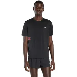 New Balance Herren Athletics Graphic T-Shirt schwarz - Trainingsbekleidung – Leichtes, atmungsaktives T-Shirt mit NB ICEx-Technologie für optimale Feuchtigkeitsregulation und hohen Tragekomfort bei Sport und Freizeit.