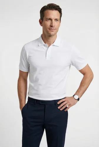 OLYMP Herren Polo-Shirt Kurzarm Casual - Poloshirt für Herren im Regular Fit, aus pflegeleichtem Pikee-Material, ideal für lässige Anlässe und den Alltag.