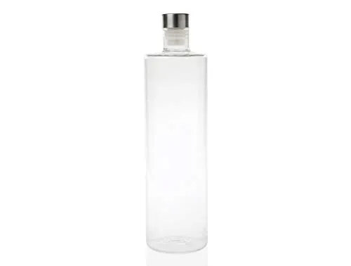 Andrea M289747 Glasflasche, 1,5 l mit Edelstahlverschluss - Elegante Glasflasche mit 1,5 l Volumen und praktischem Edelstahlverschluss. Ideal für die stilvolle Aufbewahrung von Getränken im Haushalt.