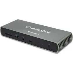 LANDINGZONE Thunderbolt 4 Dockingstation mit 135W Netzteil - Vielseitige Dockingstation für MacBook und Windows Notebooks mit 12 Anschlüssen, 8K Monitor Unterstützung und 96W Passthrough-Power für effizientes Arbeiten.