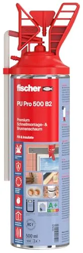 1K Schnellmontage- & Brunnenschaum PU Pro 500ml - Beige Dichtmasse für vielseitige Anwendungen. Ideal für Beton, Holz und Kunststoff. Einfach zu verarbeiten und sorgt für dauerhafte Abdichtung.