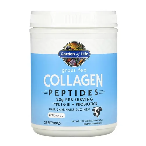 Garden of Life, Kollagenpeptide von grasgefütterten Kühen, neutral 560g