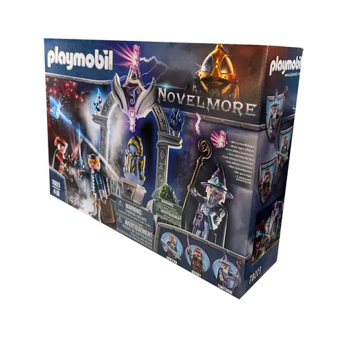 Playmobil Novelmore - Schrein der magischen Rüstung - Sets mit 2 Rittern und einem Magier, magisches Schwert mit Leuchtfunktion und Schussmechanismus. Ideal für spannende Abenteuer ab 8 Jahren.
