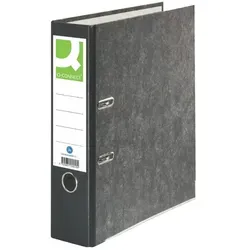 Q-Connect Wolkenmarmor-Ordner - A4, 80 mm, schwarz