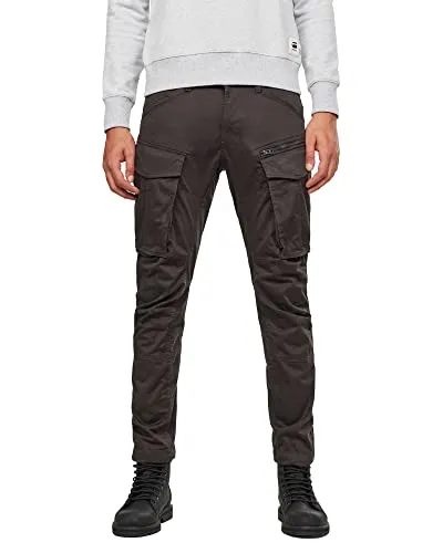 G-Star Herren Rovic 3D Regular Tapered Hose grau (38/34) - Die stylische Rovic Zip 3D Hose bietet praktische Cargotaschen und einen verstellbaren Saum für individuellen Tragekomfort. Ideal für lässige Outfits und vielseitige Einsatzmöglichkeiten.
